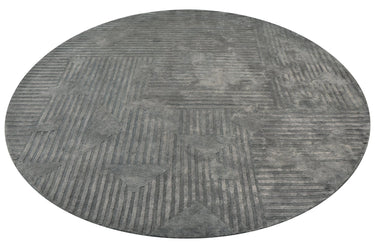 Eclipse Grey Round Handmade Rugrugs