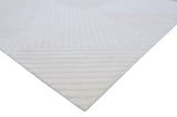 Embossed White Wool Handmade Rugrugs