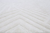 Embossed White Wool Handmade Rugrugs