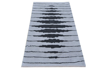 Erratic Grey Handmade Rugrugs
