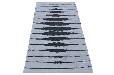 Erratic Grey Handmade Rugrugs