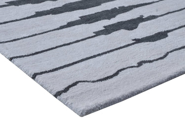 Erratic Grey Handmade Rugrugs