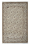 Floral Beige HandKnotted Rug
