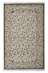 Floral Beige HandKnotted Rugrugs