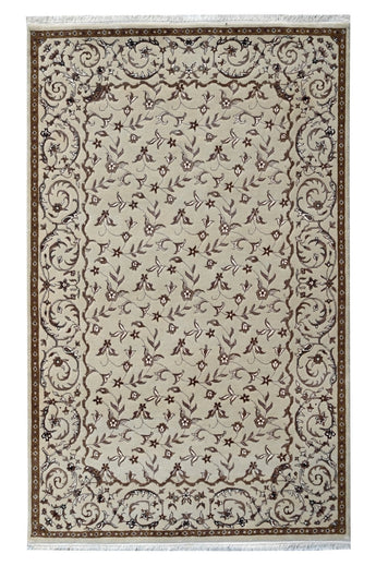Floral Beige HandKnotted Rugrugs