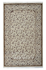 Floral Beige HandKnotted Rugrugs