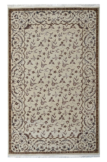 Floral Beige HandKnotted Rugrugs