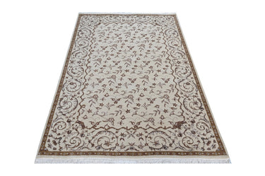 Floral Beige HandKnotted Rugrugs