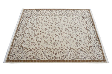 Floral Beige HandKnotted Rugrugs
