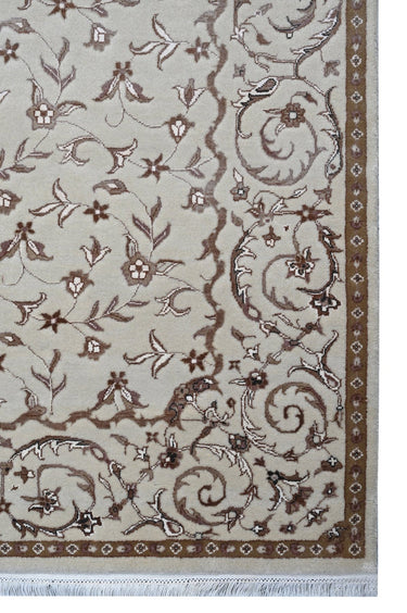 Floral Beige HandKnotted Rugrugs