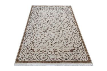 Floral Beige HandKnotted Rugrugs