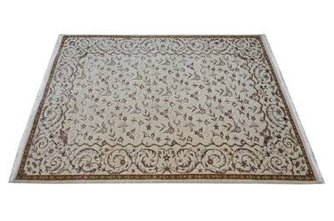 Floral Beige HandKnotted Rugrugs