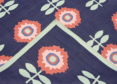 Floral Cotton Handwoven Dhurrierugs