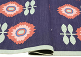 Floral Cotton Handwoven Dhurrierugs