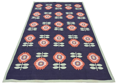 Floral Cotton Handwoven Dhurrierugs