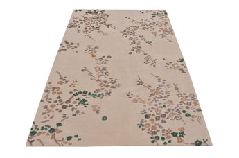 Floral Green Handmade Rugrugs