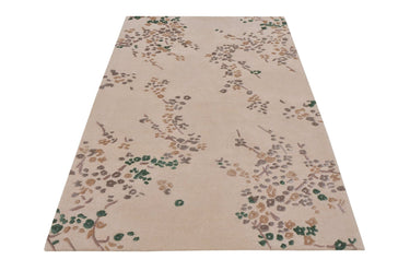 Floral Green Handmade Rugrugs