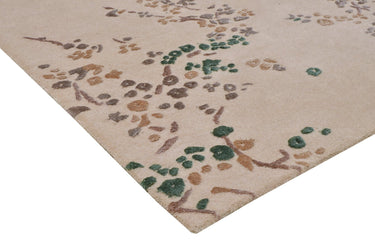 Floral Green Handmade Rugrugs
