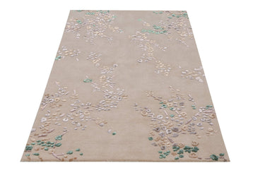 Floral Green Handmade Rugrugs