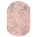 Floral Pink Oval Handmade Rug