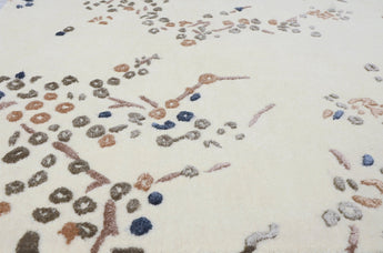 Floral White Handmade Rugrugs