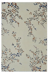Floral White Handmade Rugrugs