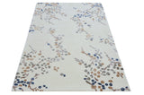 Floral White Handmade Rugrugs