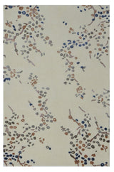 Floral White Handmade Rugrugs