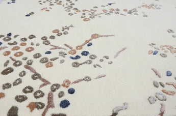 Floral White Handmade Rugrugs