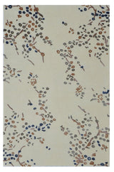 Floral White Handmade Rugrugs