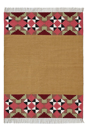 Fulkaari Wool Handwoven Dhurrie The Rugs Story