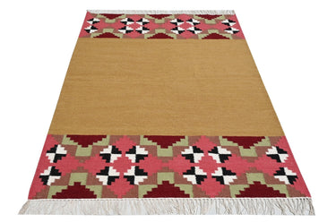 Fulkaari Wool Handwoven Dhurrie The Rugs Story