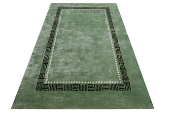 Green Modern Handmade Rugrugs