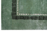 Green Modern Handmade Rugrugs