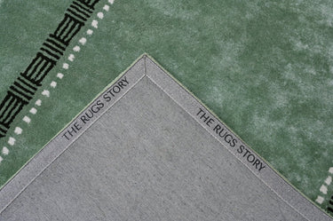 Green Modern Handmade Rugrugs