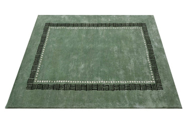 Green Modern Handmade Rugrugs