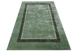 Green Modern Handmade Rugrugs