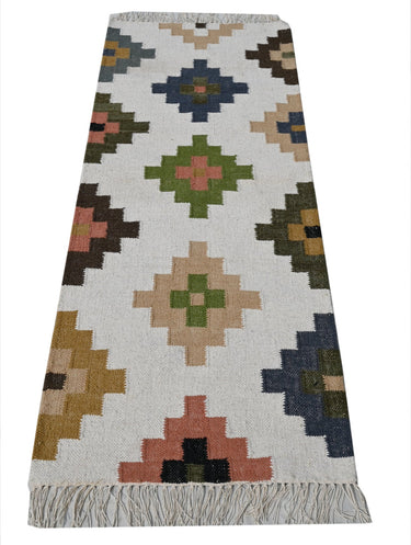 Gypsy Wool Handwoven Runner Dhurrierugs