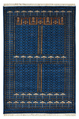 Jaali Blue Handknotted Rugrugs