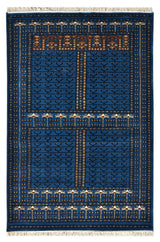 Jaali Blue Handknotted Rugrugs