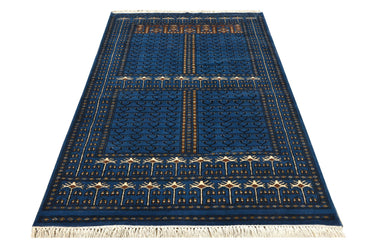 Jaali Blue Handknotted Rugrugs