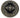 Kashan Black Round Handknotted Rug