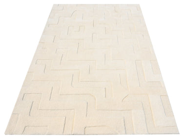 Levels Off White Handmade Rugrugs
