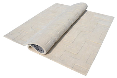 Levels Off White Handmade Rugrugs