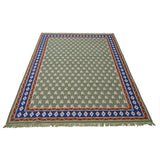 Litchi Green Handwoven Dhurrie The Rugs Story