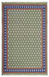 Litchi Green Handwoven Dhurrierugs