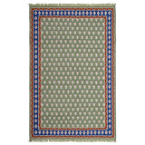 Litchi Green Handwoven Dhurrie The Rugs Story