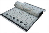 Mavi Blue Handknotted Runner Rugrugs