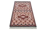 Mavi Pink Handknotted Runner Rugrugs