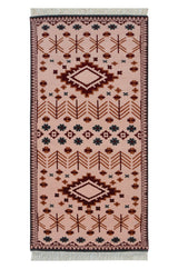 Mavi Pink Handknotted Runner Rugrugs